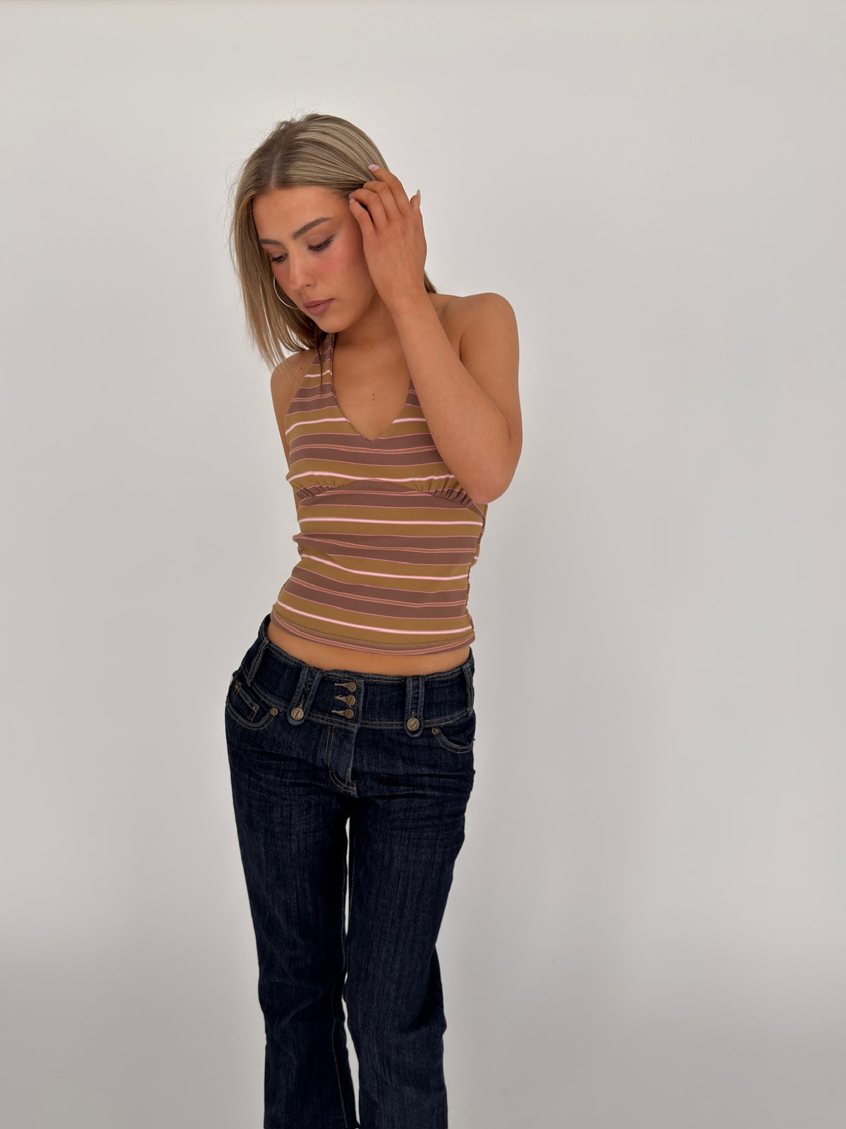 Striped Halter Top