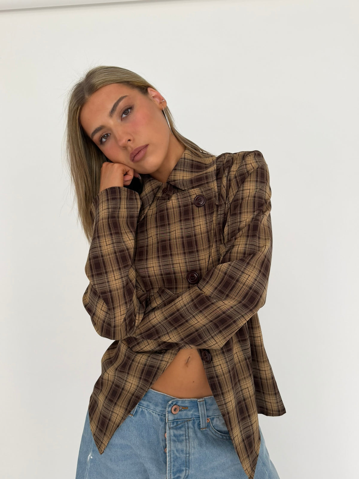 Plaid Bianco Shirt