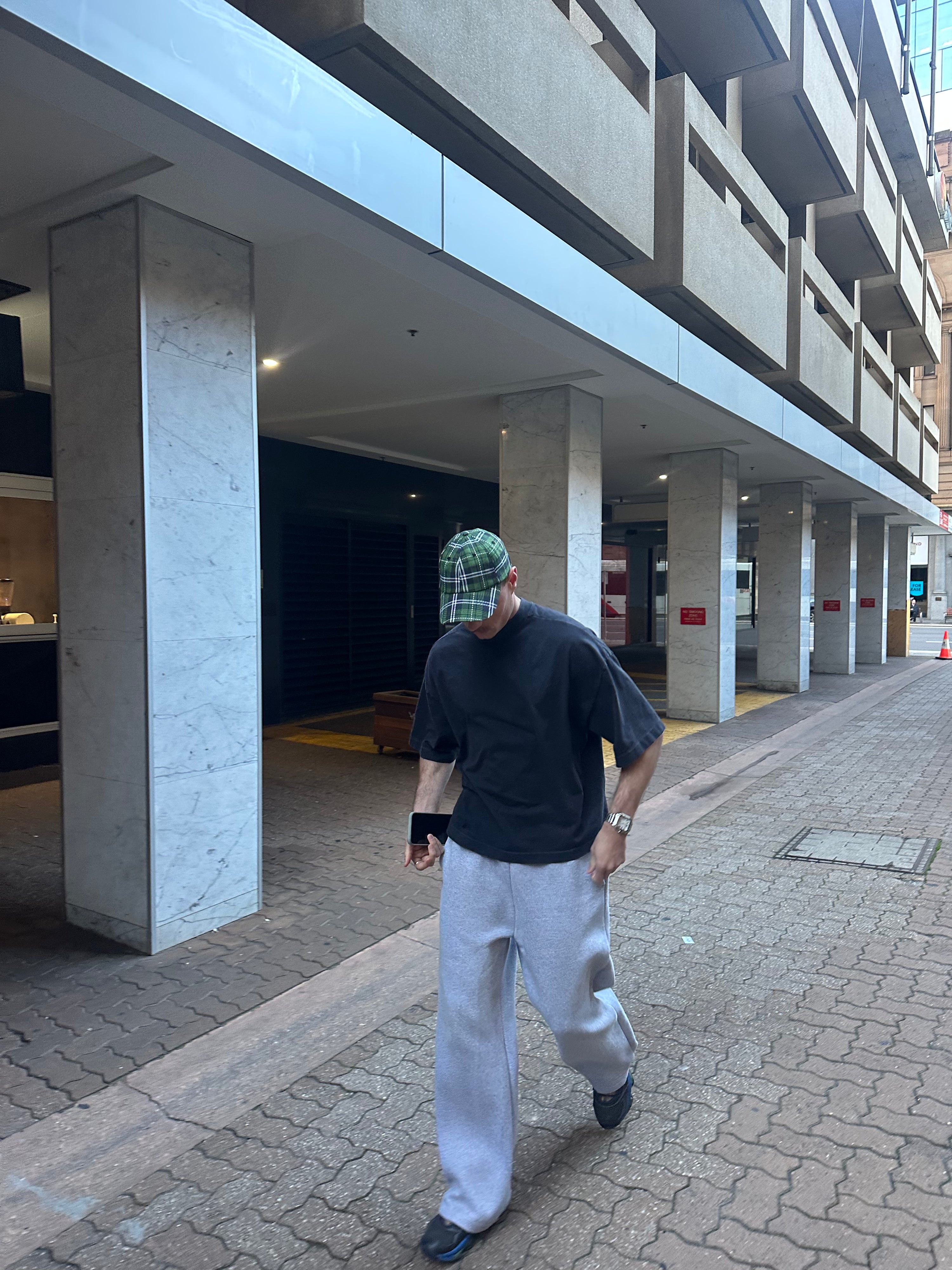 Green Plaid cap