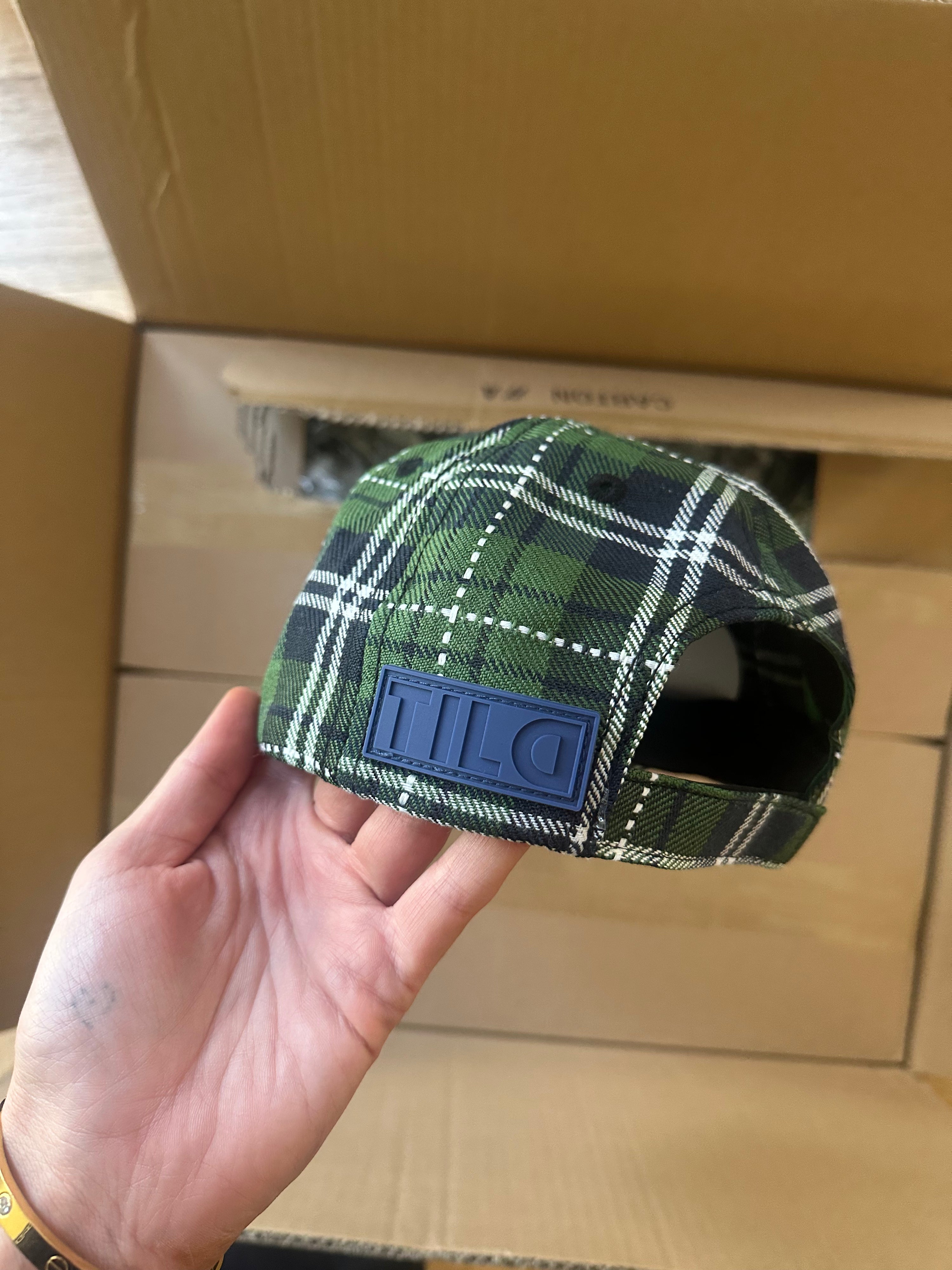 Green Plaid cap