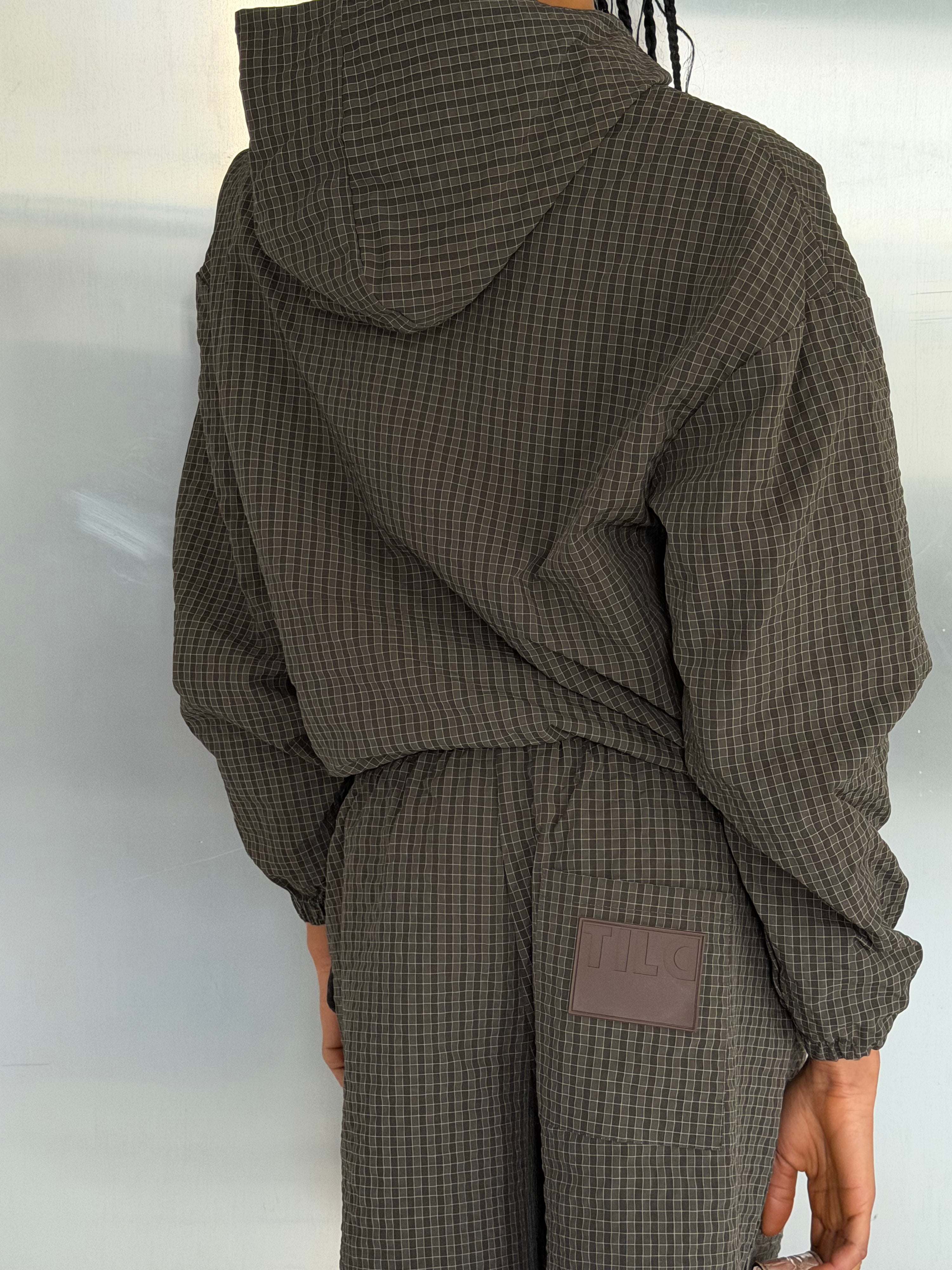 Checked Shorts - Brown