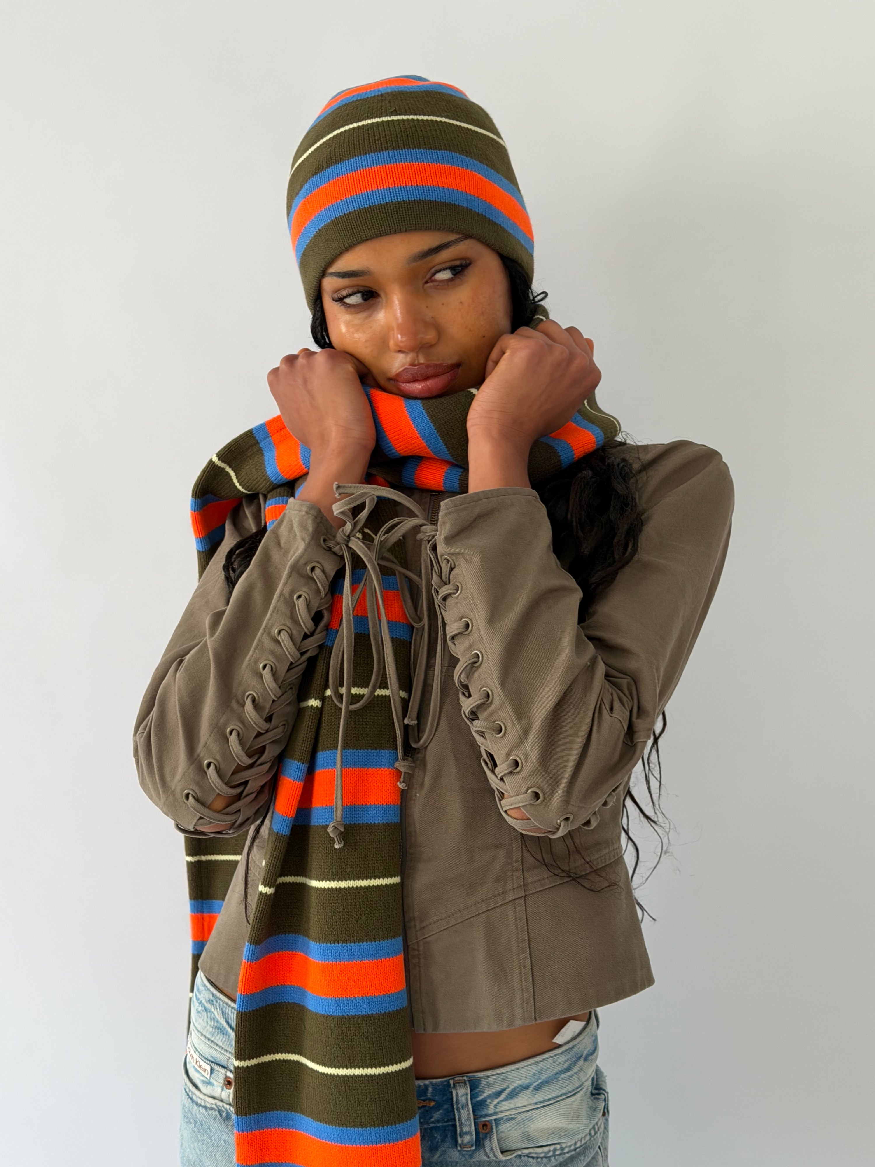 Striped Beanie