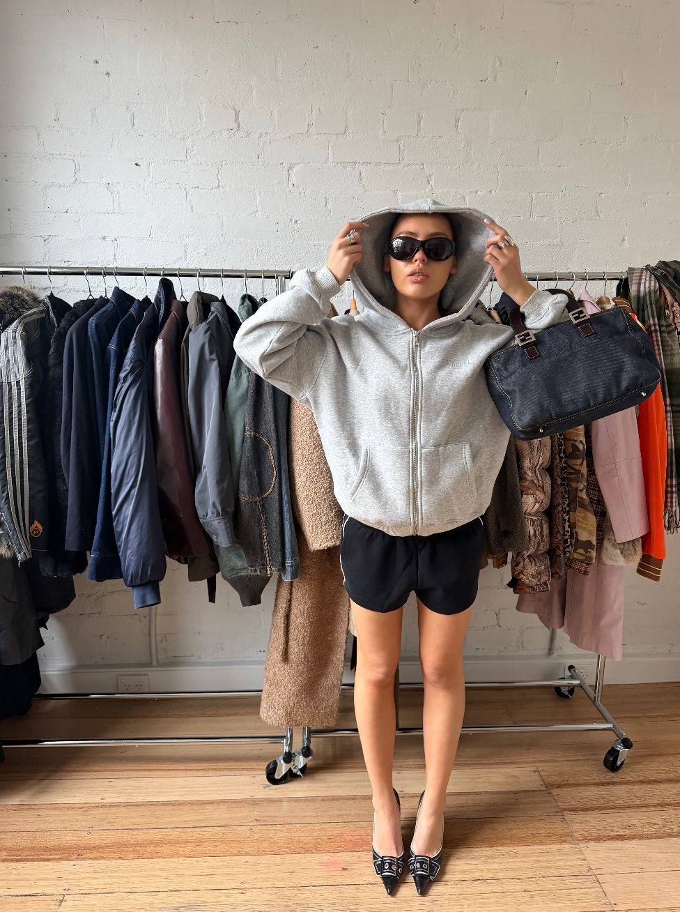 Staple Zip Hood
