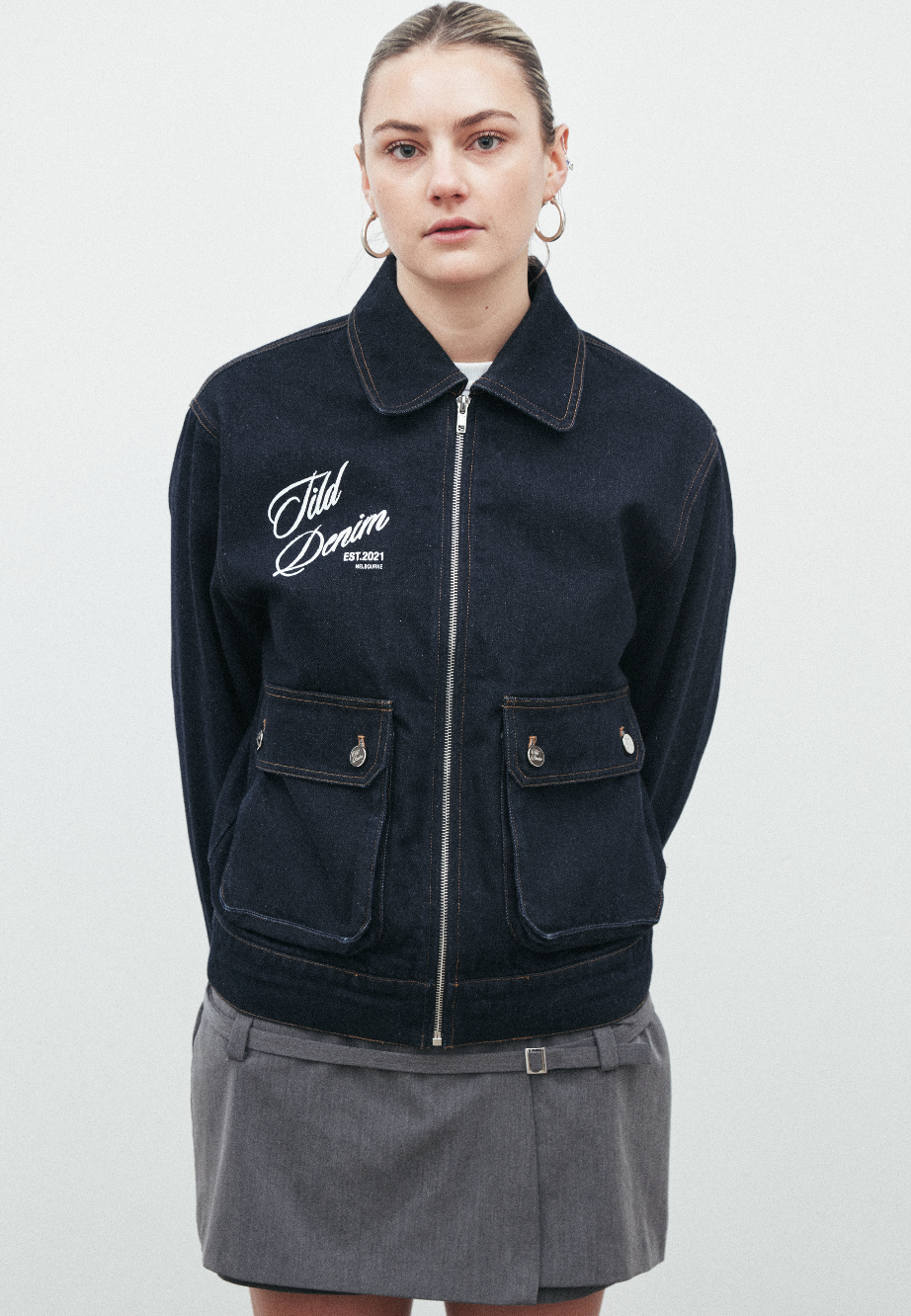 Tild Denim Bomber Jacket 