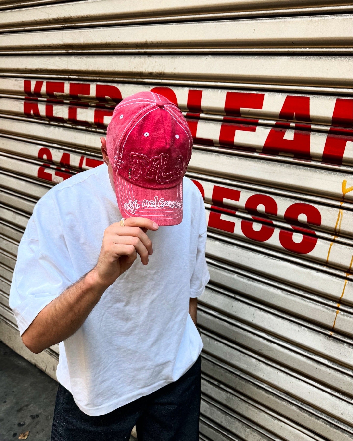 Tild Unisex Red Rubin Cap